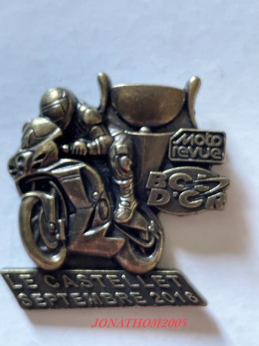 Broche medaille moto bol - medaille,