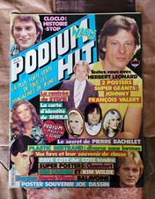 Podium Hit N° 116 - Balavoine, Bachelet, Dave + Poster 2 pages Joe Dassin