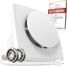 Extracteur d'Air 100mm Silencieux Puissante Ventilation, 130m³/h Ventilateur