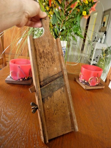 Ancienne mandoline bois - mandoline,