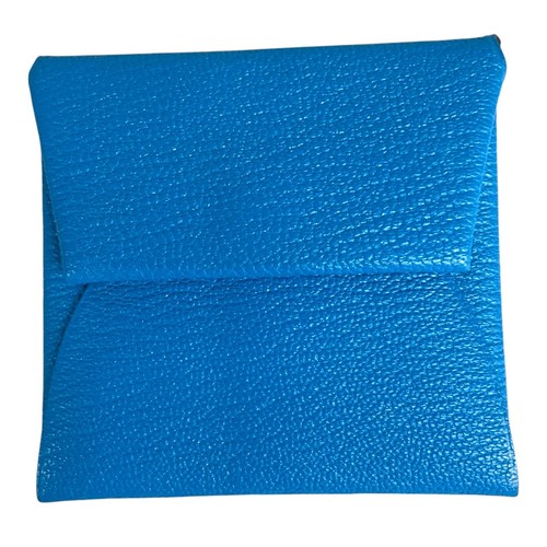 étui monnaie bleu hermes - Étui,