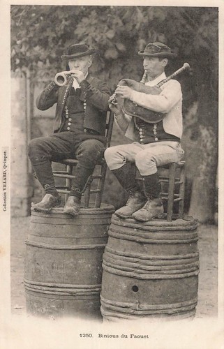 Vintage breton musiciens - vintage,
