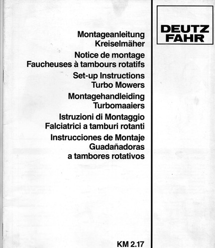 Notice montage faucheuses - notice,