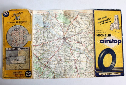 Carte michelin 1954 le - carte,