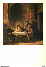 Art - Peinture - Rembrandt Harmensz Van Rijn - Les pèlerins d'Emmaus - Musée du