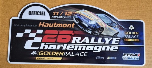Plaque rallye - plaque, "rallye