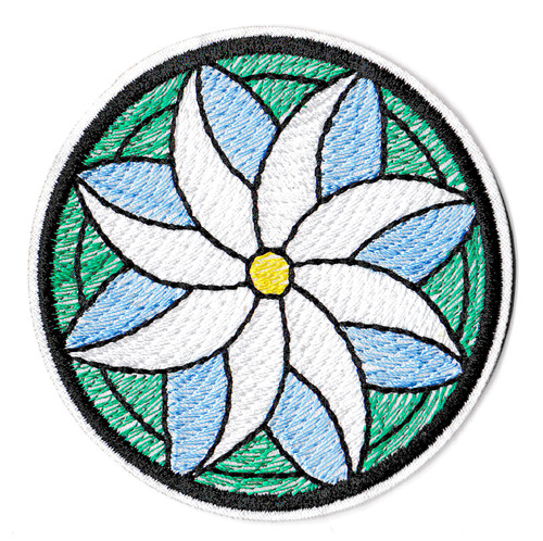 Patche écusson fleur lotus