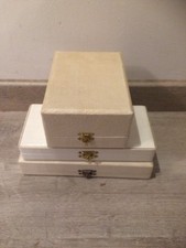 Lot 3 Anciennes Boites Ecrin Vaisselle Ménagère Rangement Couvert Vintage