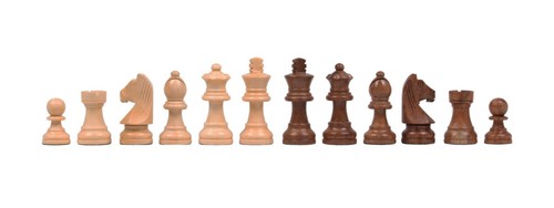Jeu échecs bois - en, d'acacia