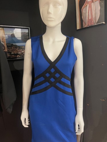 Robe sexy moulante bleue et - moulante,