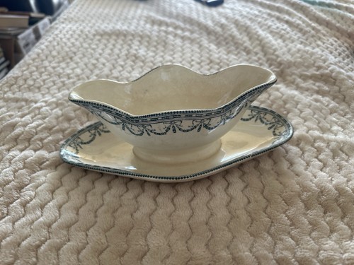 Saucière ancienne faïence - saucière, en