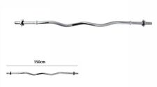 Z Barre Curl Courbe Ondulée EZ De 150Cm Asta Salle De Sport Bodybuilding DFH