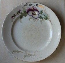 ancien Plat A LA MARIEE . Moulin des loups et Hamage