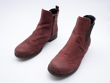 Bottines Bugatti Pour Femmes En Cuir Rouge Taille 38 EU Art 15645-40