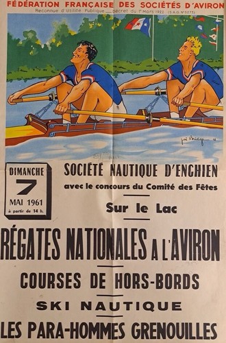 Affiche poster enghien 1961 - affiche,