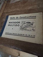 CATALOGUE BOITE DE CONSTRUCTIONS DE KORBULY MATADOR-MULTIDO N°33 34 35