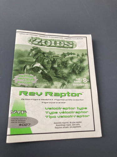 Zoids vintage notice rev - zoids,