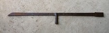 OLD TOOL outil ancien ciseau bois pontache BISAIGUE de Charpentier 123cm