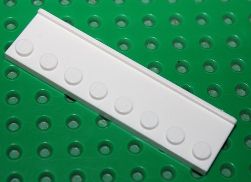 Lego white plate 2x8 with - lego,