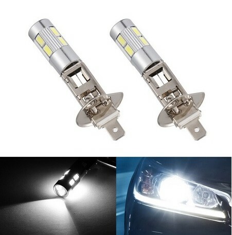 Ampoules led 10smd blanc - h1,