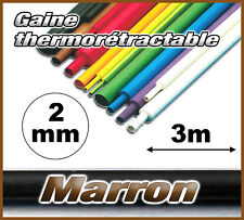 GM02-3# gaine thermorétractable Marron 2mm 3m ratio 2/1  gaine thermo