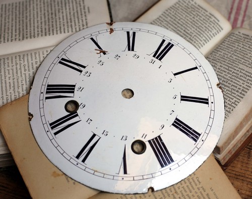 Antique french clock - antique, face