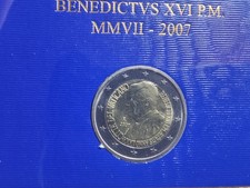 Piece de 2 euros commémorative du Vatican de 2007.