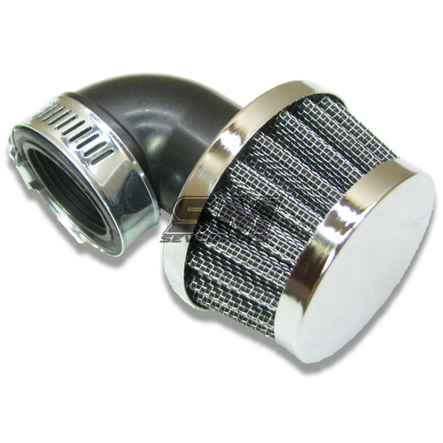 Filtre air chrome - filtre, 90°