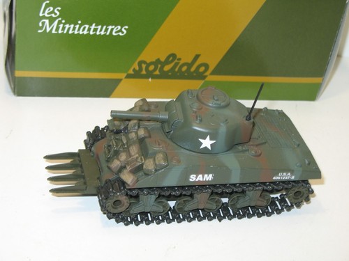 Solido char sherman - char, herse