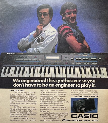 1985 casio 101 synthesizer - 1985,