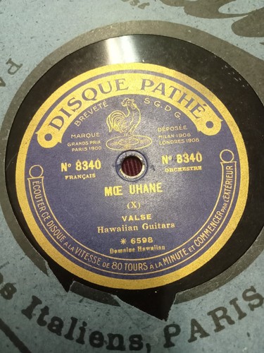 Ancien disque pathe - disque, saphir