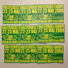 LOT 9 STICKERS RALLYCROSS EUROPE 2004 CIRCUIT DES DUCS ESSAY - ORNE