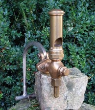 RARE Ancien sifflet de locomotive à vapeur laiton, métro SPRAGUE-THOMSON, Paris