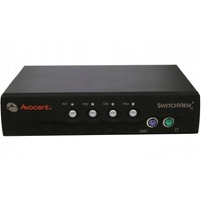 Avocent Switchview PC PS2 4 Ports KVM Sélecteur De Port VGA Souris Clavier