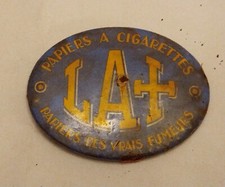 Ancien miroir à main publicitaire pour le papier à cigarettes rizla croix 