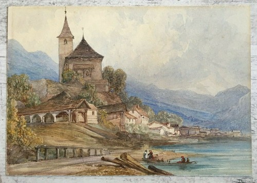 Aquarelle paysage marin - paysage,