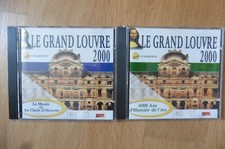 Lot 2 CD Rom PC Le Grand Louvre 2000 Le musée et ses chefs d'oeuvre histoire art