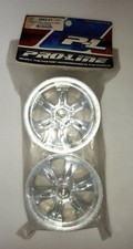 Proline Ref : 2662-01 Velocity 6 Roue Chrome AV/AR Traxxas E-maxx/T-maxx 1/10