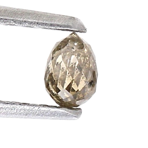 Diamant naturel briolette gris - naturel,