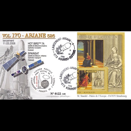 V170l fdc ariane vol - fdc, 170