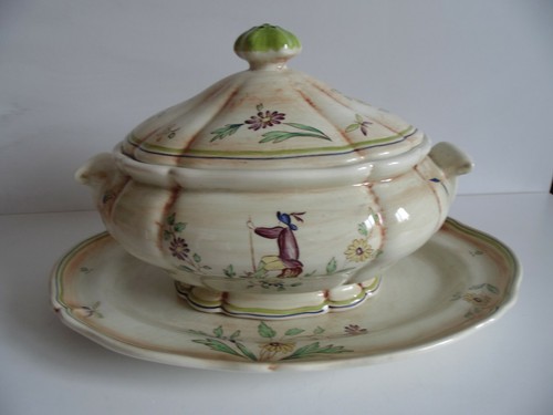 Soupière légumier et son - et,