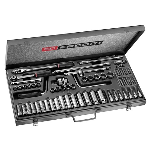 Coffret douille et - douille, 3/8
