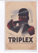 PUBLICITE : le verre Triplex (illustrée par Cassandre) - état