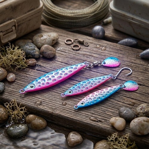 Leurre glow jig pêche en - uv,