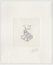 France 2015 YT Epreuve d'artiste Les boites à Musique L'Automate magicien noir