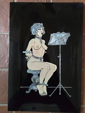 PICHARD - Plaque bois laqué