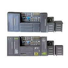 Ensemble d'établi de garage à l'échelle 1/64, miniature légère et