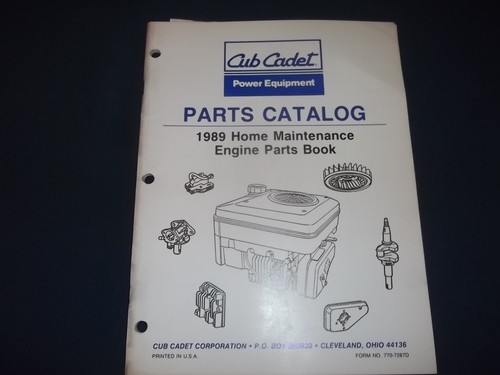 1989 cub cadet snow - cub,