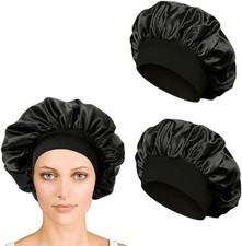 2 Paires Bonnet Satin Cheveux