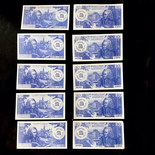 Lot faux billets banque 10 - 10,
